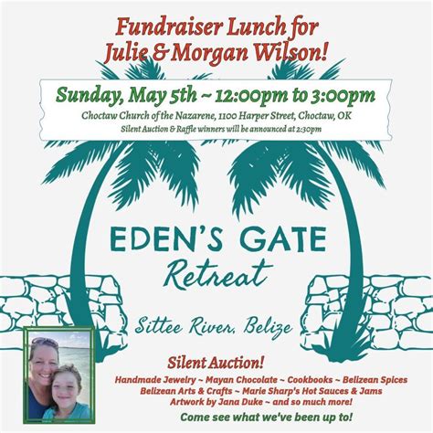 Edens Gate Fundraising Lunch And Silent Auction Choctaw Church Of The