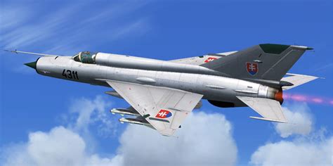 Slovak Mig 21 4311 4th Flight For Fsx