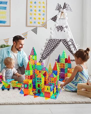 Amazon Bmag Magnetic Tiles Pcs Magnetic Building Blocks D