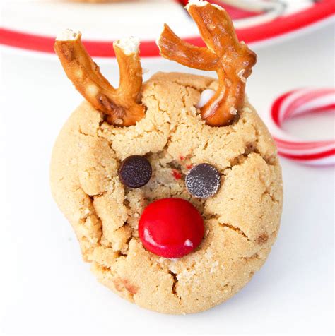 Peanut Butter Reindeer Cookies Baking Beauty