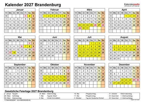 Kalender Brandenburg Ferien Feiertage Word Vorlagen