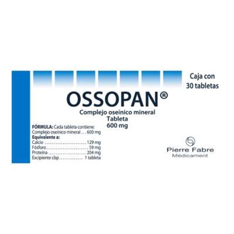 Ossopan 600 Mg 30 Tabletas Walmart