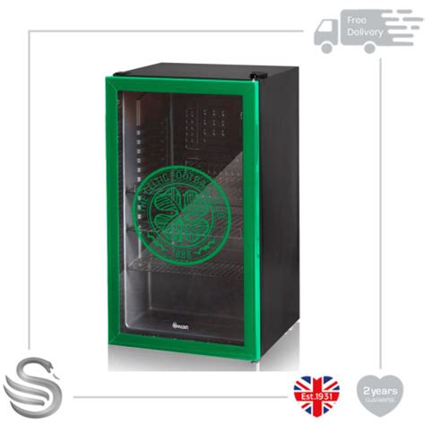 Swan Celtic Under Counter Fridge L Glass Front Adjustable Thermostat