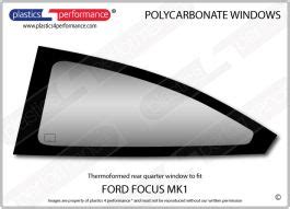 Ford Focus Mk Lexan Polycarbonate Left Rear Quarter Window