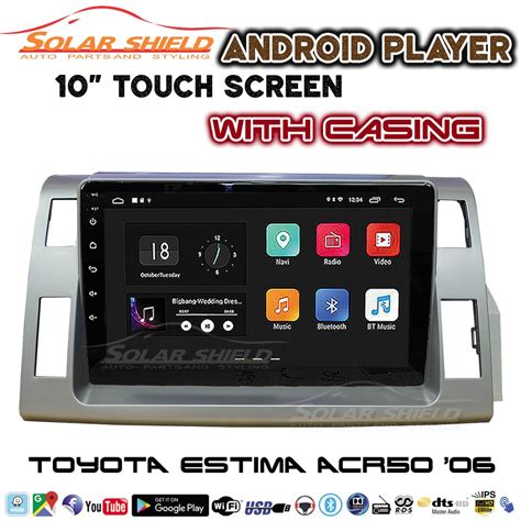 Toyota Estima ACR50 2006 2015 10 Android Player GPS Waze Android 8 1