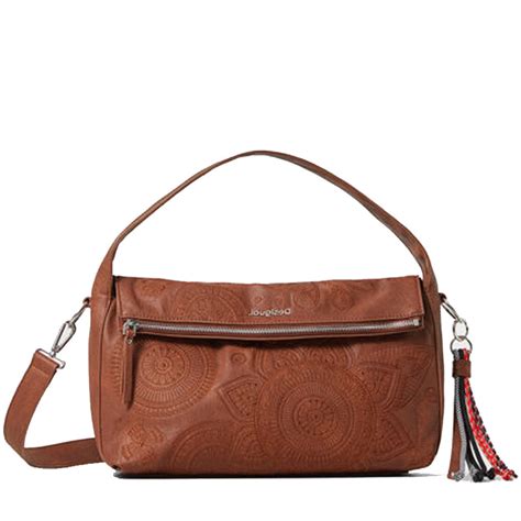 Desigual Narbonne Flap Sac Main Deja Vu Grav Camel