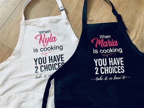 Funny Apron Women S Apron Personalized Apron Kitchen Etsy