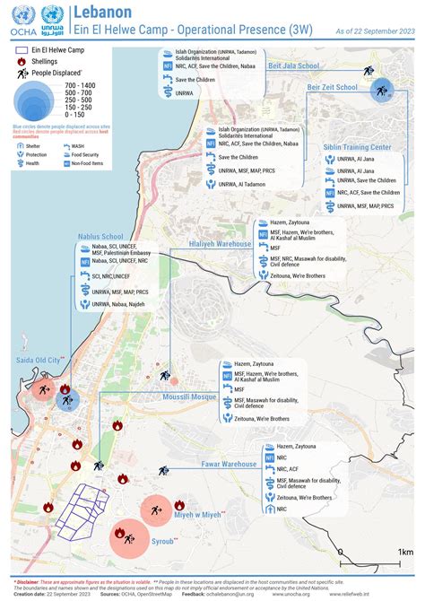 Report 11 On The Situation In Ein El Hilweh Camp Lebanon Unrwa Ocha