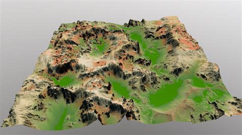 Terrain 3D Model $15 - .obj - Free3D