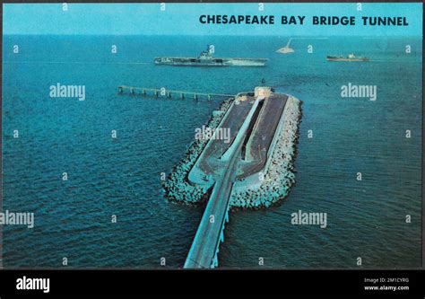 Chesapeake Bay Bridge Tunnel Bridges Tichnor Brothers Collection