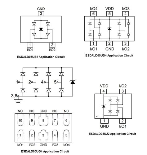 ESDALD05 ESD Protection Diode Arrays WeEn Semiconductors Mouser