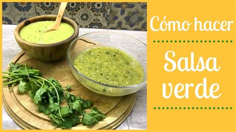 Salsa Verde Y Salsa Con Aguacate Cocina De Addy YouTube