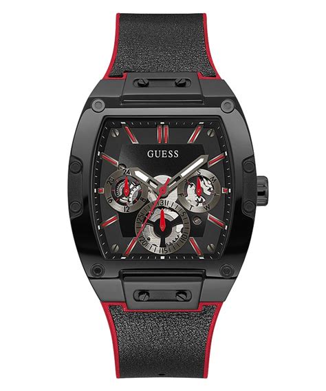 Reloj Guess Hombre Gw G Cuero Negro Joyeriacanovas