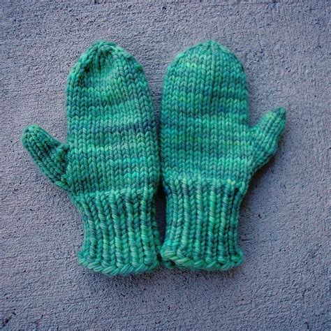 This Two Needle Mitten Pattern Features Stockinette Stitch Embroider Or Duplicate Stitch On