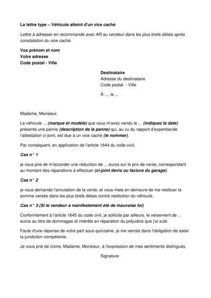 Comment Annuler Une Vente De Voiture D Occasion La Culture De La Moto