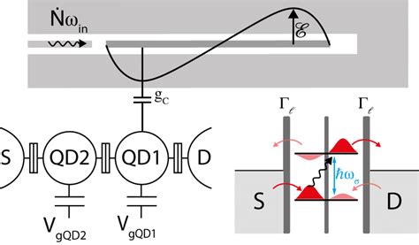 Schematics Of The Hybrid Dqd Resonator Circuit A Transmission Line