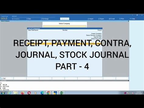 Tally Prime Receipt Entry Tally Prime Payment Entry Contra Entry