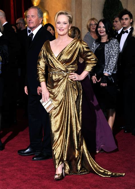 Meryl Streep At The 2012 Academy Awards Historic Oscars Red Carpet