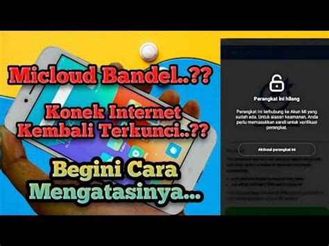 Cara Mengatasi Micloud Bandel Redmi 5A Unlock Akun MI Redmi 5A MCT3B