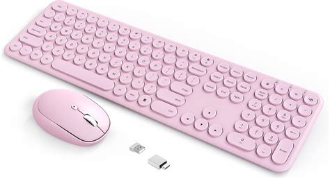 Combo de mouse inalámbrico para teclado y mouse estético silencioso de