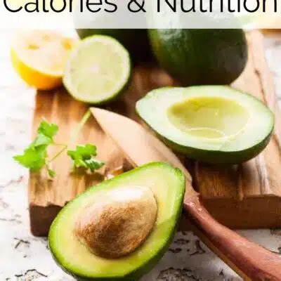 Avocado Calories and Nutrition: An In-Depth Nutritional Guide | Bake It ...