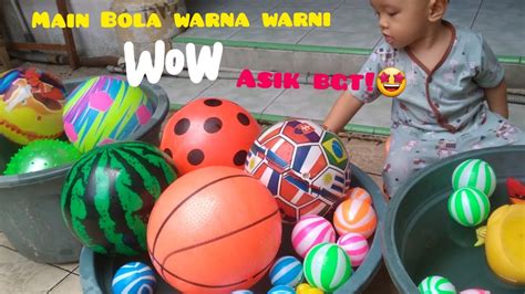 Bola Warna Warni Diair Bola Semangka Bola Basket Bola Polkadot Bola