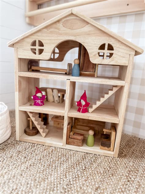 Classic Wooden Dollhouse - Woodland Play