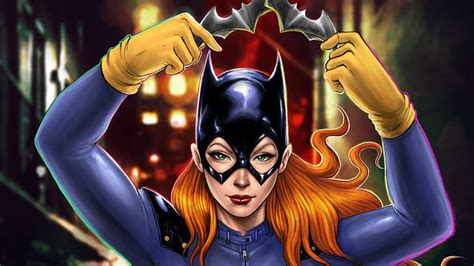 Hd Wallpaper Comics Batgirl Dc Comics Green Eyes Lipstick Orange