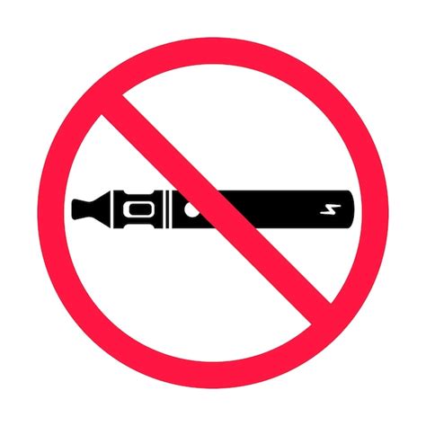 Premium Vector No Vaping Sign Red Forbidden Circle Sign Icon Isolated