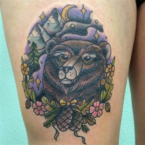 Ideas Emocionantes Y Creativas Del Tatuaje Del Oso Grizzly