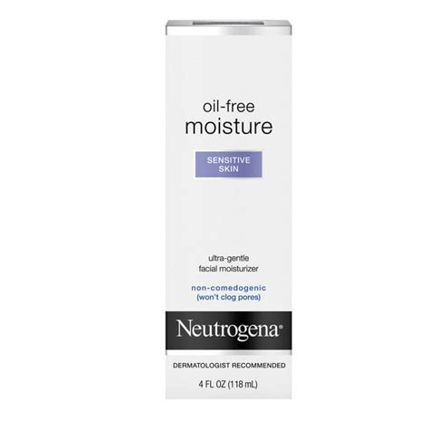 Neutrogena Oil Free Moisture Ultra Gentle Face Moisturizer Sensitive Skin Care 4 Fl Oz 118