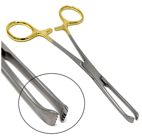 Gold Handle Premium Allis Tissue Clamp Forceps 6 4x5 Teeth Walmart