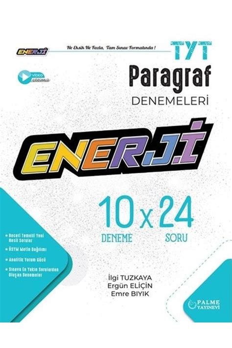 Palme Yay Nevi Palme Yks Tyt Enerji Paragraf X Denemeleri Fiyat