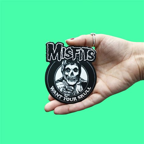 Misfits Patch Want Your Skull Embroidered Iron On Patch Collection