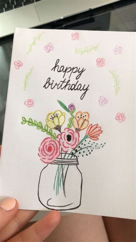 Easy Birthday Card Drawing Ideas For Heartfelt Cards In