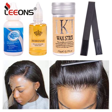 Leeons Waterproof Lace Wig Bonding Glue And Residue Remover Hair Extension Tape Remover Hair