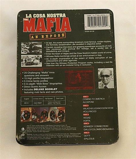 La Cosa Nostra The Mafia An Expose Pack Tin Dvd Madacy Entertainment