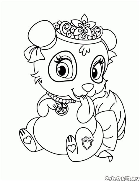 Coloring page - Panda Blossom