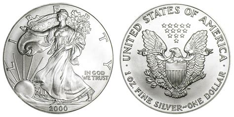 2000 W American Silver Eagle Bullion Coins Bullion (No Mint Mark) One ...