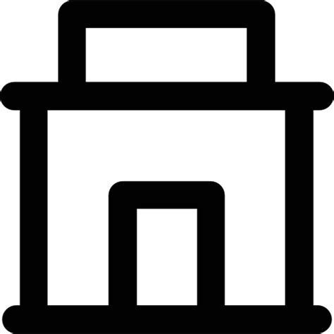 House Vector Market Bold Rounded Icon