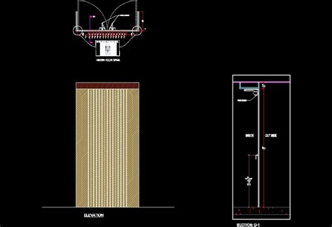 Hidden door detail in AutoCAD | CAD download (225.39 KB) | Bibliocad