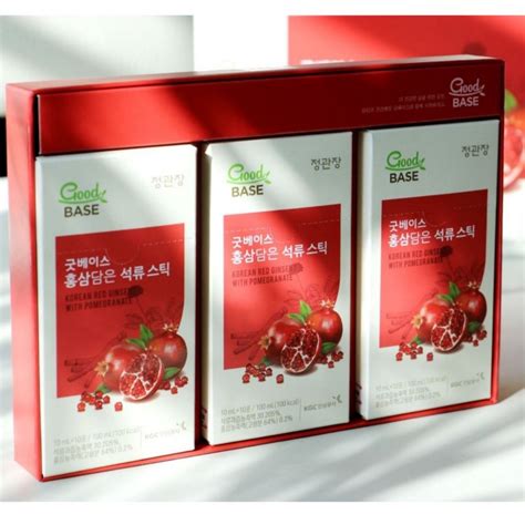 Good Base Korean Red Ginseng With Pomegranate Ml X Sticks Cheong