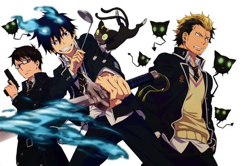 Anime Blue Exorcist Demon Okumura Rin Okumura Yukio Suguro Ryuji