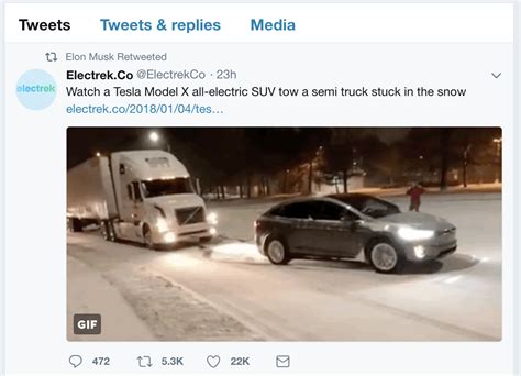 Tesla Model X Pulls Semi Truck Through Snow. Watch the Video | Fortune