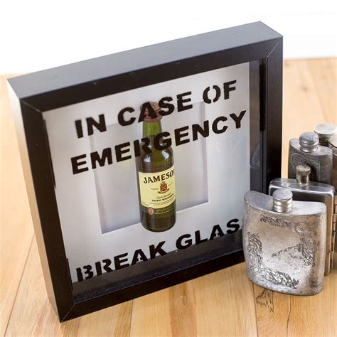 Jameson In Case Of Emergency Break Glass Frame Perfect Etsy