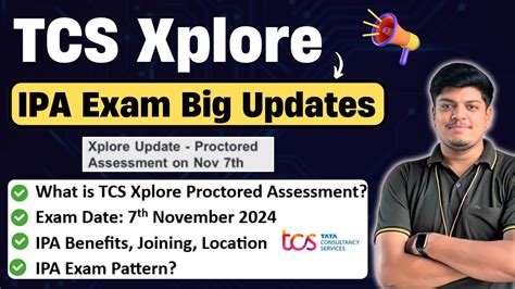 Tcs Xplore Proctored Assessment Big Updates Exam On Nov