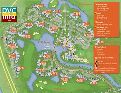 A Map Of The Disney World Theme Park