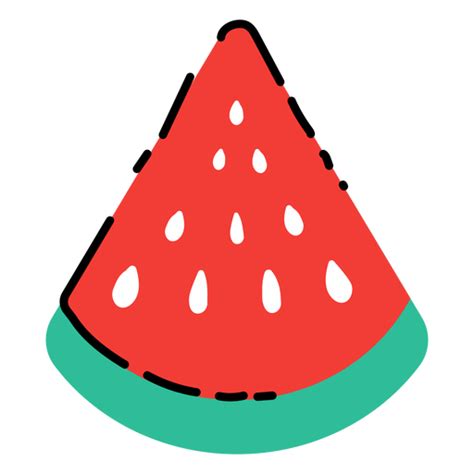 Watermelon Slice Flat Transparent Png And Svg Vector File