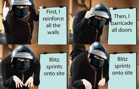 Gru Meets Demon Blitz Rainbow Six Siege Memes Rainbow Six Siege Art