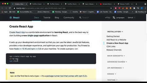 React Truffle App Tutorial Part Getting Started Youtube